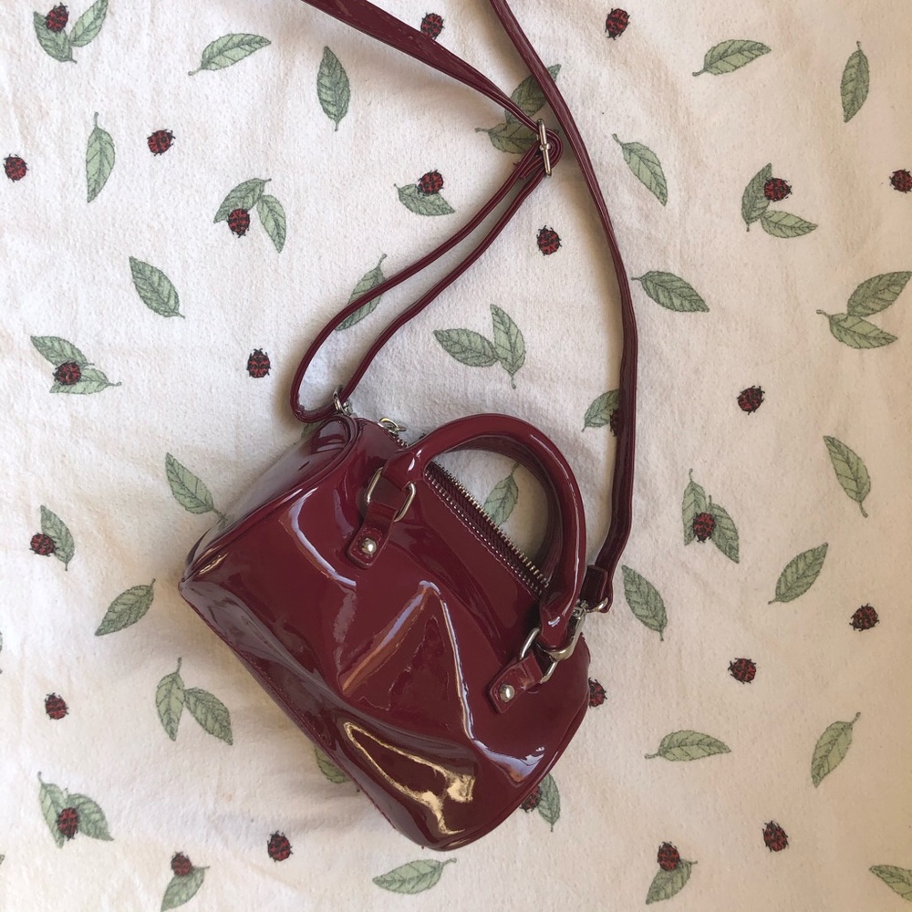 Patent Vegan Leather Mini Bag